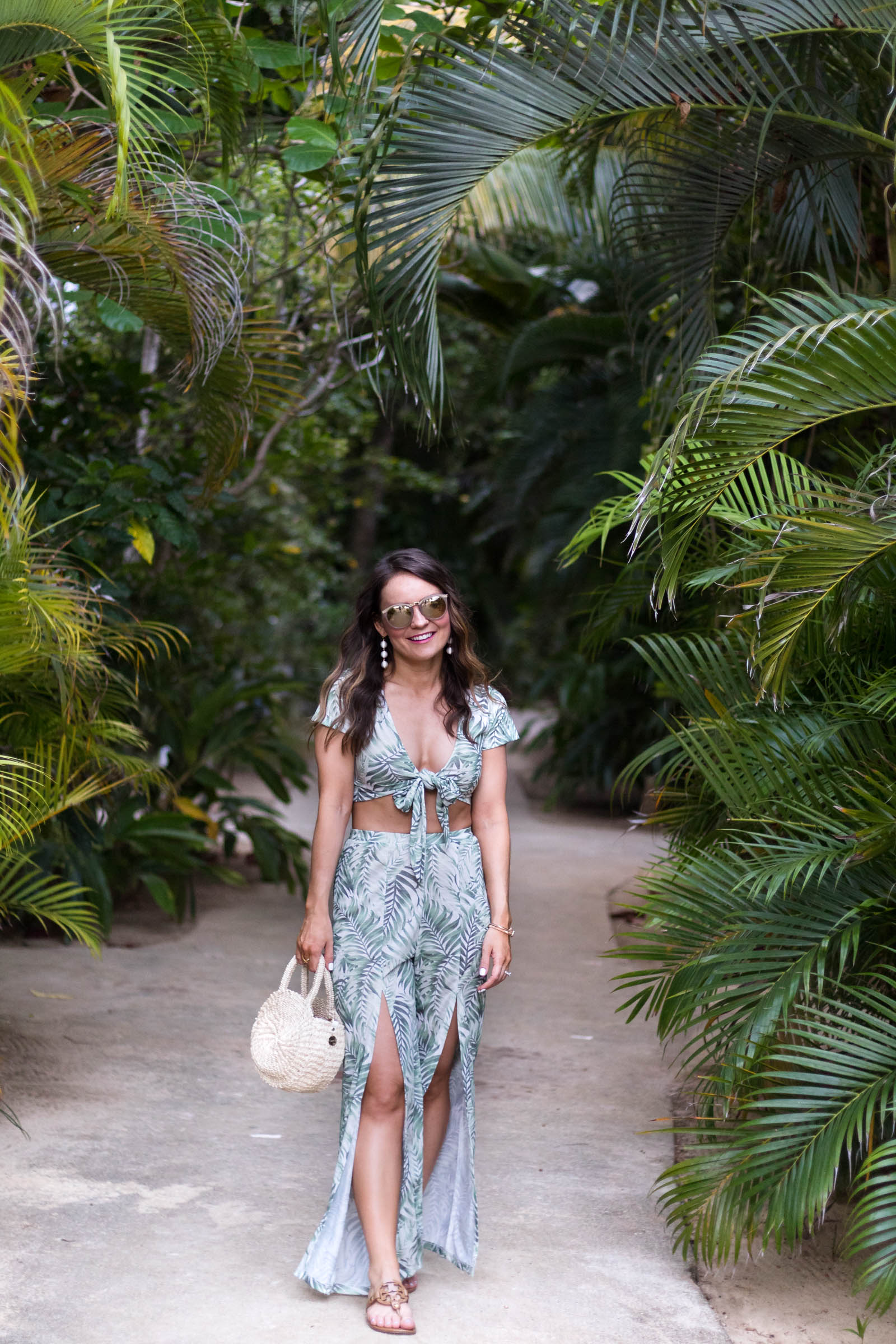 Palm Print Vacation Outfit - Medicine & Manicures