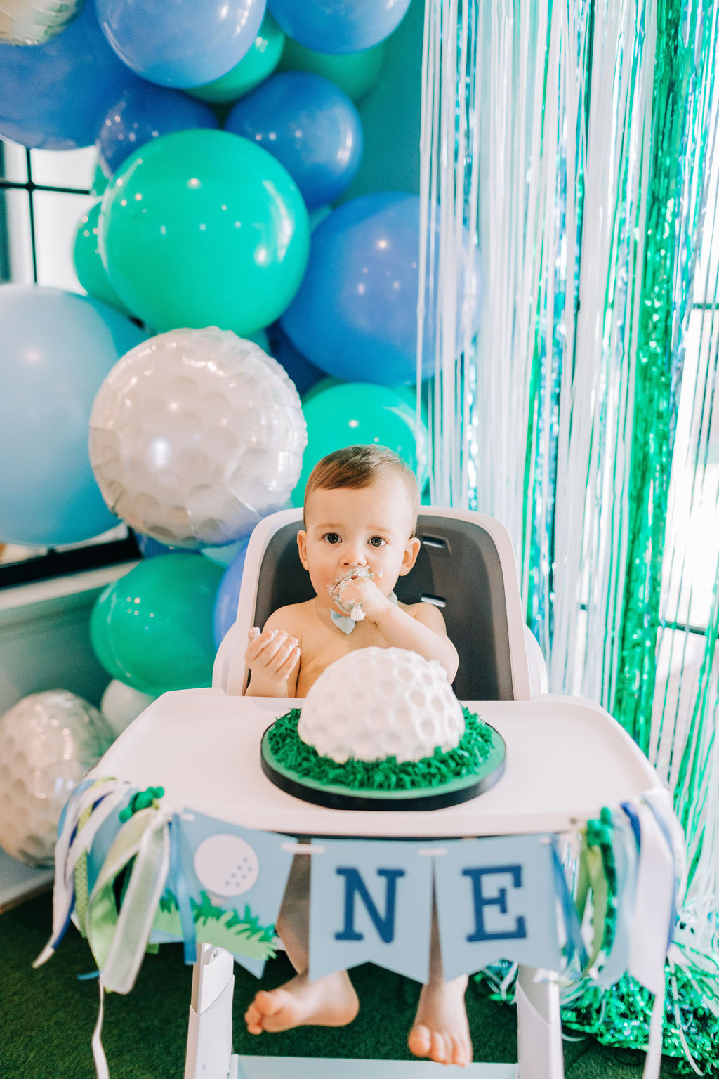 Boys First Birthday Outfit Cake Smash Baby Blue and Navy 1 2 
