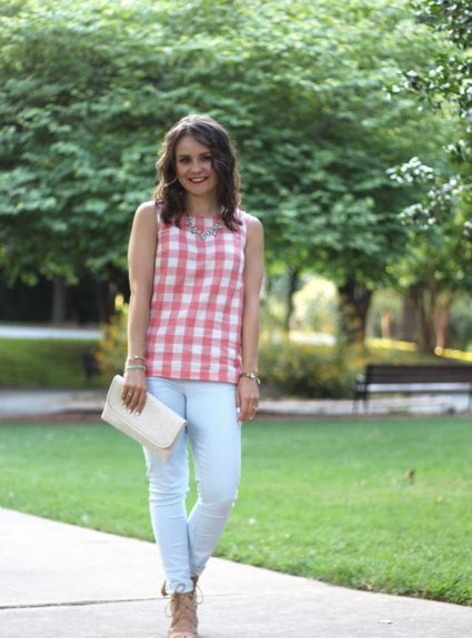 Gingham + Stripes: A Fun Look for the 4th