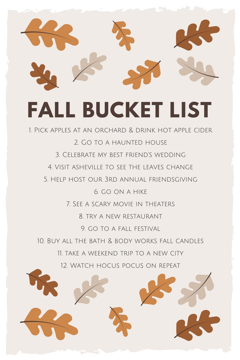 Fall Bucket List - Medicine & Manicures