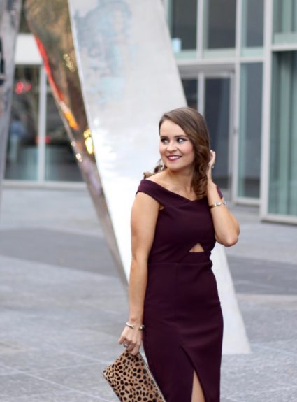 All Dressed Up: Burgundy Shift Dress