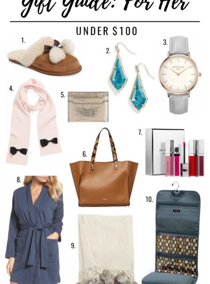 Gift Guide for Her: Under $100