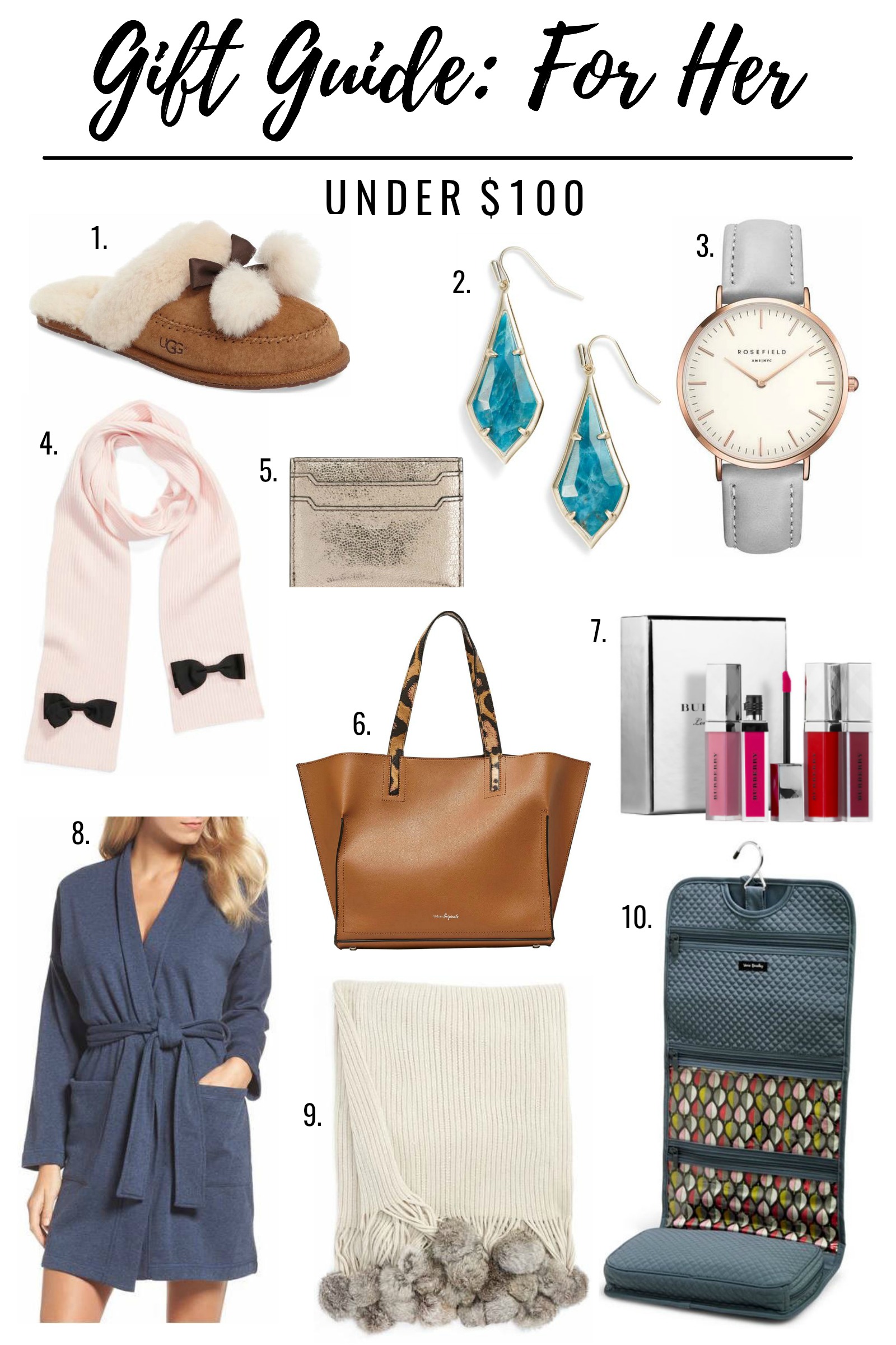 holiday gift guide for her under $100