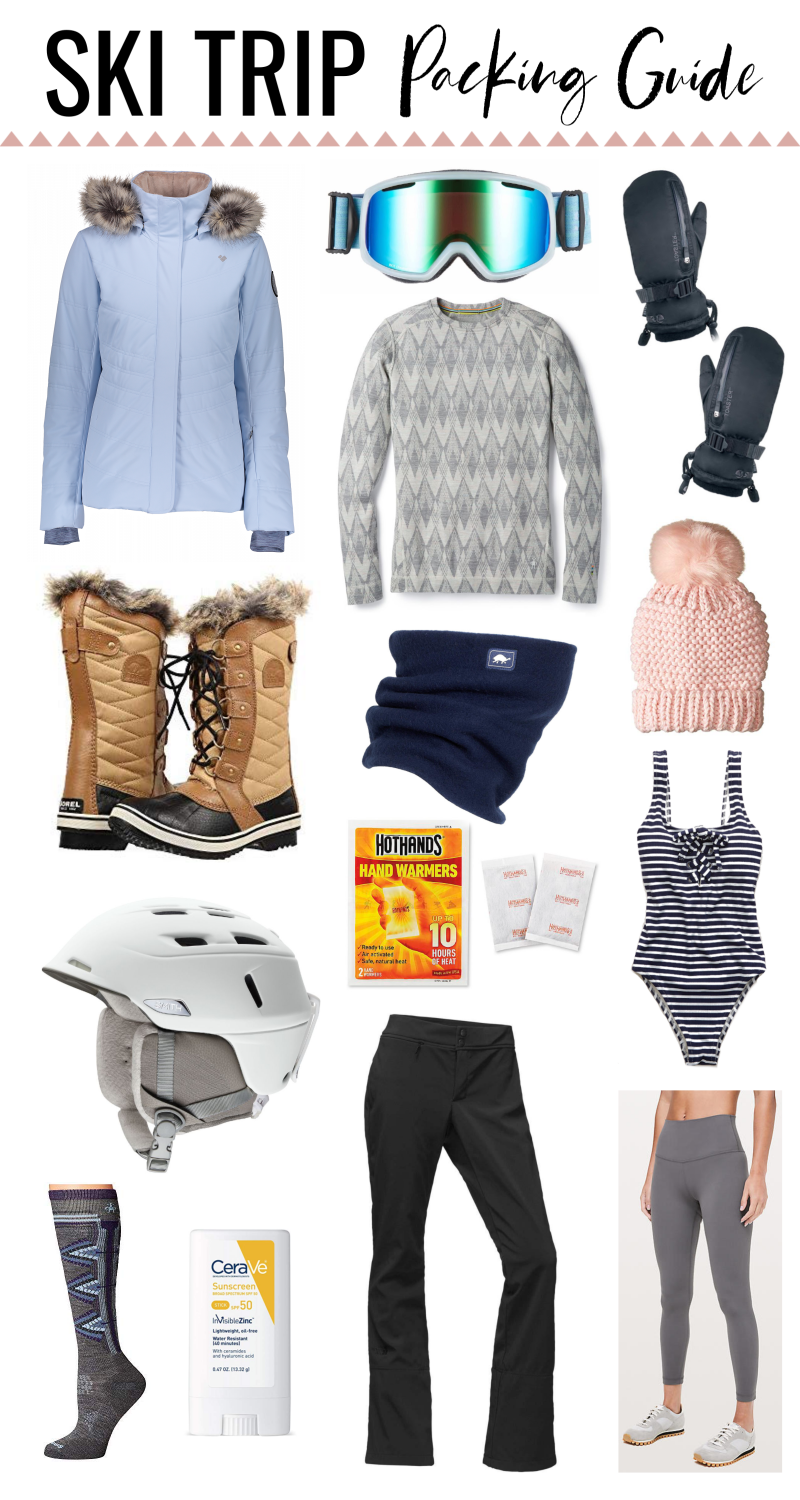 what to pack for a ski trip, ski trip packing guide