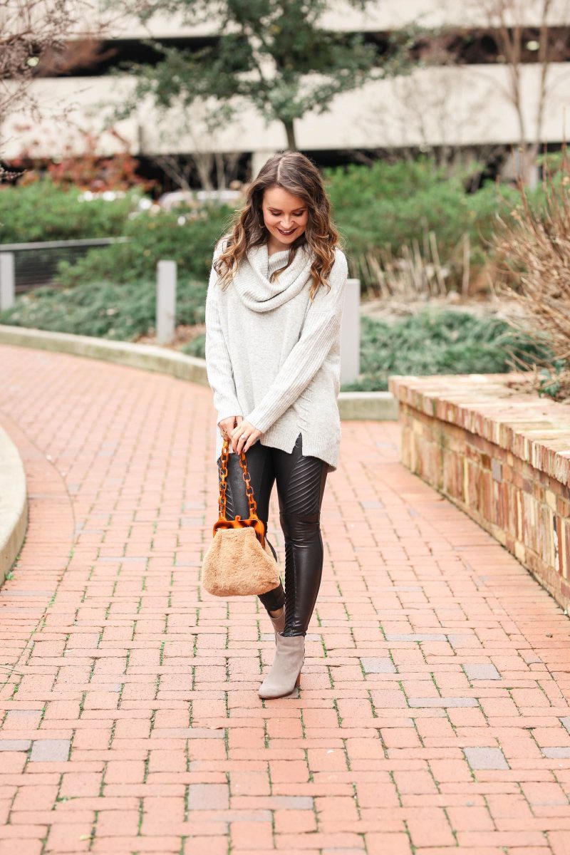 Winter Favorites: Spanx Leggings + Faux Fur Bag - Medicine & Manicures