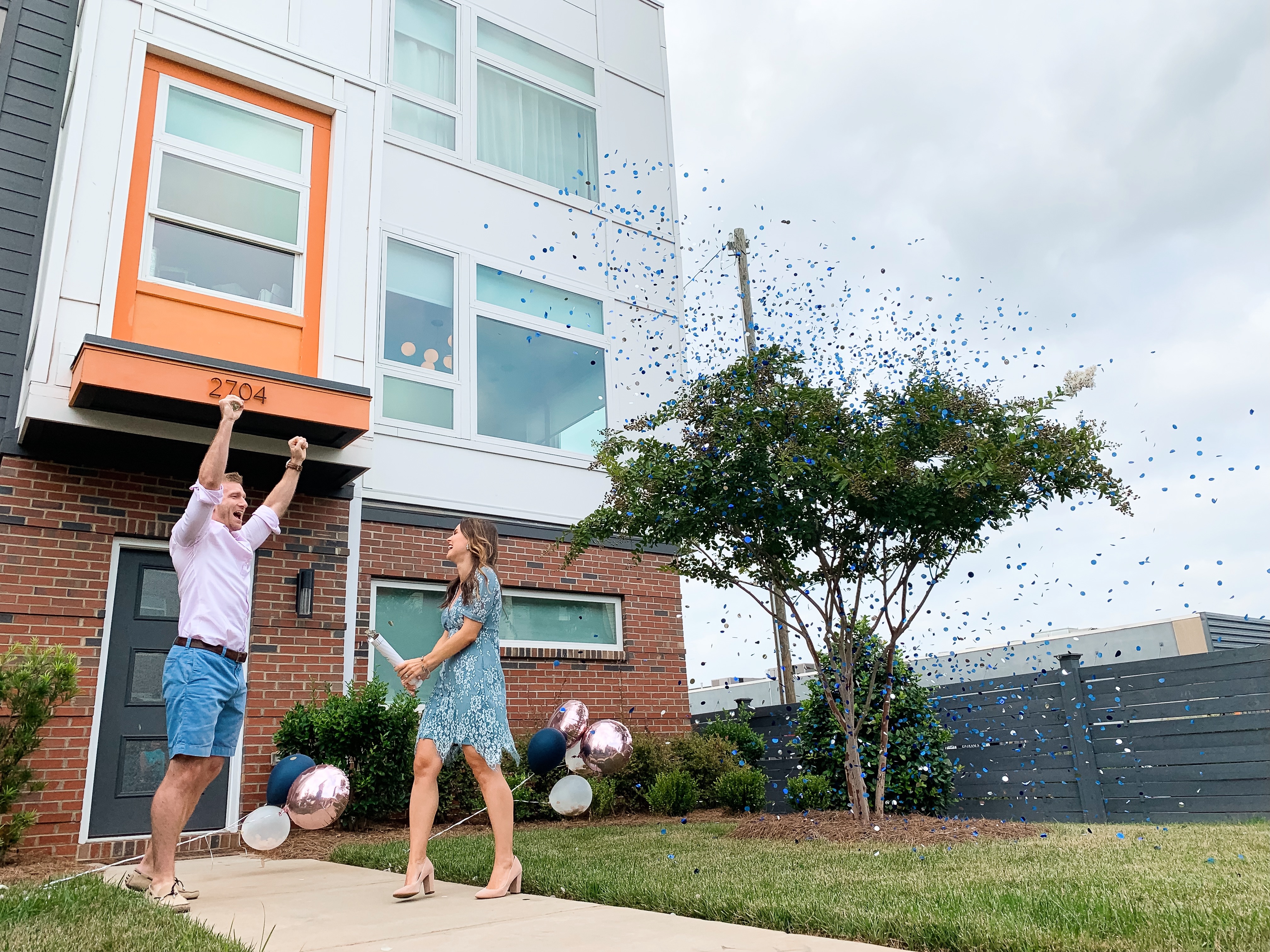 gender reveal party confetti